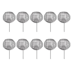 100pcs Fertilizer Mesh Basket Stainless Steel Garden Nutrition Cups Small Size Bonsai Fertilization Basket for Garden Yard Ho