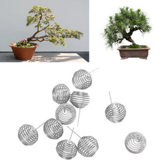 100pcs Fertilizer Mesh Basket Stainless Steel Garden Nutrition Cups Small Size Bonsai Fertilization Basket for Garden Yard Ho