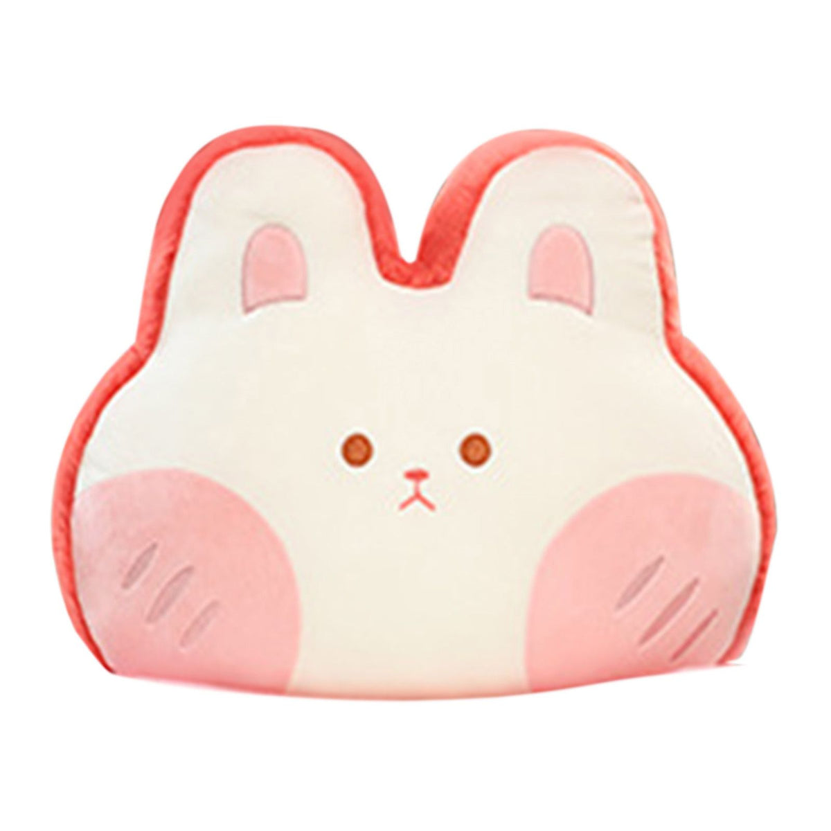 Animal Shape Pillow Stuffed Cushion Toy Flannel Plush Animal Soft Pillow for Kids Christmas Gift Watermelon Red Rabbit 40x30c
