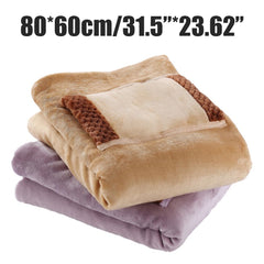 5V USB Heated Blanket Electric Throw Blanket Warm Hand Knee Heating Blanket Flannel Heated Blanket for Office Lunch Break