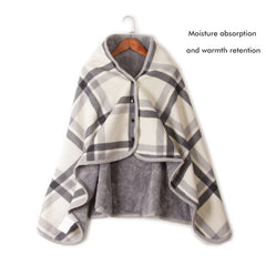Multifunctional Heated Blanket Heating Warm Scarf Flannel Heating Cape Plush Blanket