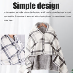 Multifunctional Heated Blanket Heating Warm Scarf Flannel Heating Cape Plush Blanket