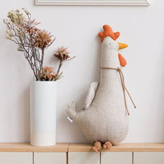 Cartoon Stuffed Plush Animal Pillow Cotton Goose Giraffe Rooster Plush Cushion Animal Cushion Home Office Decor Birthday Gift