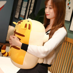 Chinese New Year Plush Tiger Toys 40cm Cute Cuddle Pillow Soft Tiger Toys Stuffed Animal Toys for Kids Boys Girls Gifts