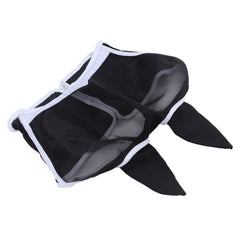 Horse Fly Mask Breathable Comfortable Soft Fine Mesh Design Horse Face Mask Horse Supplies with Ears Black