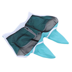 Horse Fly Mask Breathable Comfortable Soft Fine Mesh Design Horse Face Mask Horse Supplies with Ears Blue