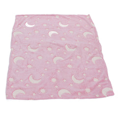 1.52x1M Luminous Blanket Double Sided Polyester Glowing Blanket Bedroom Air Conditioning Blanket for KidsPink