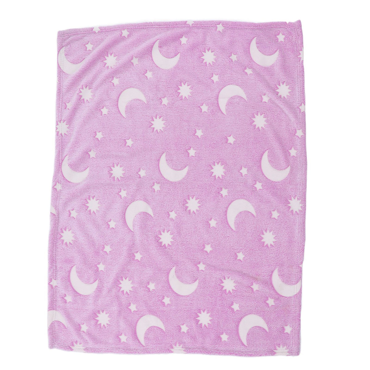 1.52x1M Luminous Blanket Double Sided Polyester Glowing Blanket Bedroom Air Conditioning Blanket for KidsPurple