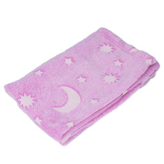 1.52x1M Luminous Blanket Double Sided Polyester Glowing Blanket Bedroom Air Conditioning Blanket for KidsPurple