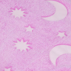 1.52x1M Luminous Blanket Double Sided Polyester Glowing Blanket Bedroom Air Conditioning Blanket for KidsPurple