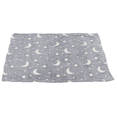 1.52x1M Luminous Blanket Double Sided Polyester Glowing Blanket Bedroom Air Conditioning Blanket for KidsGray