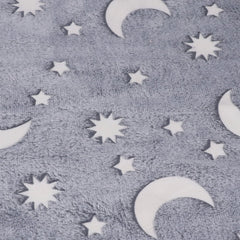 1.52x1M Luminous Blanket Double Sided Polyester Glowing Blanket Bedroom Air Conditioning Blanket for KidsGray