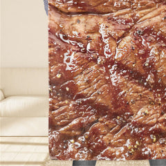Throw Blanket Clear Food Photo Printed Soft Polyester Skin Friendly Funny for Home Sleeping Office Outdoors 80x100cm / 31.5x3