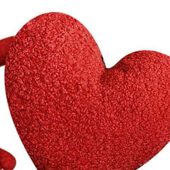Red Heart Pillow Cartoon Plush Soft Comfortable Heart Shaped Pillow Toy Decoration for Living Room Bedroom Office Symmetrical