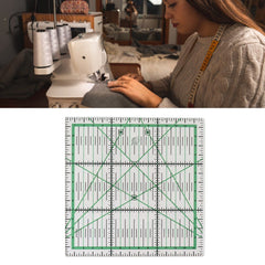 Quilting Ruler Transparent Acrylic DIY Grid Quilt Rulers with Precise Scale for Ironing Sewing Patchwork Measuring