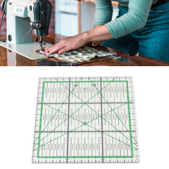 Quilting Ruler Transparent Acrylic DIY Grid Quilt Rulers with Precise Scale for Ironing Sewing Patchwork Measuring