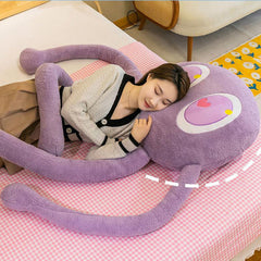 Plush Octopus Pillow Cute Shape Soft Comfortable Stuffed Octopus Doll Toy with 4 Legs for Home Bedroom Office Purple 90cm/35.