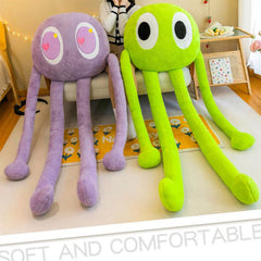 Plush Octopus Pillow Cute Shape Soft Comfortable Stuffed Octopus Doll Toy with 4 Legs for Home Bedroom Office Purple 90cm/35.