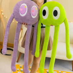 Plush Octopus Pillow Cute Shape Soft Comfortable Stuffed Octopus Doll Toy with 4 Legs for Home Bedroom Office Purple 90cm/35.
