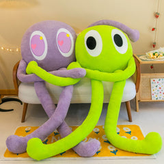 Plush Octopus Pillow Cute Shape Soft Comfortable Stuffed Octopus Doll Toy with 4 Legs for Home Bedroom Office Purple 90cm/35.
