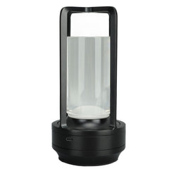 Cordless Table Lamp 3 Colors Stepless Dimming LED Table Lamp Rechargeable Touch Lamp Bedside Nightstand Lamp Black