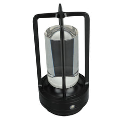 Cordless Table Lamp 3 Colors Stepless Dimming LED Table Lamp Rechargeable Touch Lamp Bedside Nightstand Lamp Black