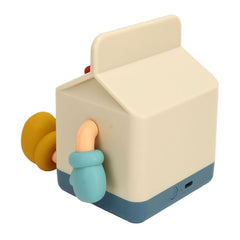 Milk Box Night Lamp Rechargeable LED Night Light Timing Bedside Light for Home Bedroom