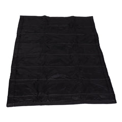Fireplace Blanket Black Oxford Fabric 2 Layers Cotton Hook and Loop Fireplace Draft Stopper for Home Indoor Winter 39x32in