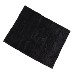 Fireplace Blanket Black Oxford Fabric 2 Layers Cotton Hook and Loop Fireplace Draft Stopper for Home Indoor Winter 39x32in