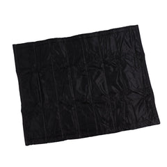 Fireplace Blanket Black Oxford Fabric 2 Layers Cotton Hook and Loop Fireplace Draft Stopper for Home Indoor Winter 39x32in