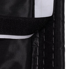 Fireplace Blanket Black Oxford Fabric 2 Layers Cotton Hook and Loop Fireplace Draft Stopper for Home Indoor Winter 39x32in