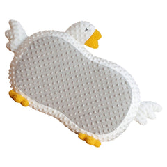 Cat Belly Pillow Memory Foam Slow Rebound Throw Pillow Goose Shape Fuzz Single Cushion Gray