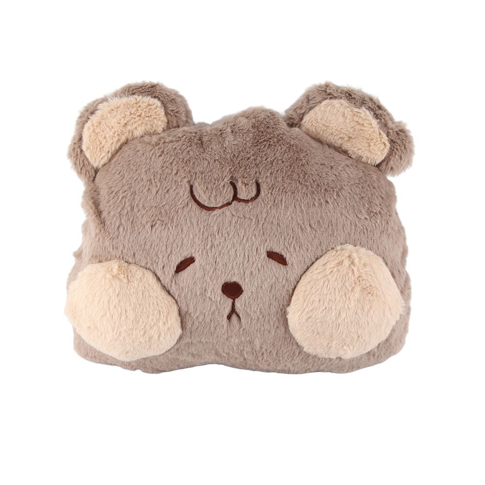 Stuffed Animals Travel Blanket Pillow Set Soft Plush Hugging Pillow Cute Plush Toy with Hand Warmer Design for Travel Home Of