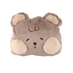 Stuffed Animals Travel Blanket Pillow Set Soft Plush Hugging Pillow Cute Plush Toy with Hand Warmer Design for Travel Home Of