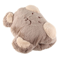 Stuffed Animals Travel Blanket Pillow Set Soft Plush Hugging Pillow Cute Plush Toy with Hand Warmer Design for Travel Home Of