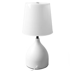 Bedside Table Lamp 5V Dimmer Touch Switch White Nightstand Lamp for Kids Room Living Room Bedroom Office
