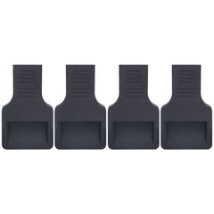 4Pcs Wheel Stoppers U Shaped Wheels Caster Cups Accessory for Sofas Beds Chairs Furnitures Black