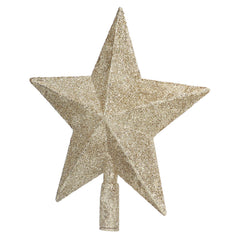 Star Tree Topper Decorated Golden Light Weight Shiny Mini Christmas Tree Topper for Home Shop