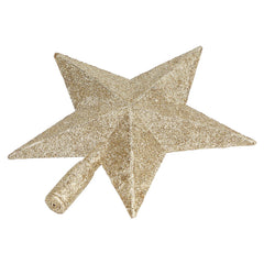 Star Tree Topper Decorated Golden Light Weight Shiny Mini Christmas Tree Topper for Home Shop