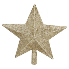 Star Tree Topper Decorated Golden Light Weight Shiny Mini Christmas Tree Topper for Home Shop