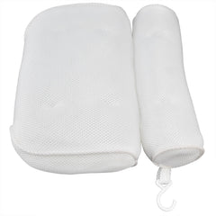 Mesh Bathroom Pillow Soft Comfortable Suction Cup Pillow Bath Tub Pillow for Shower Room