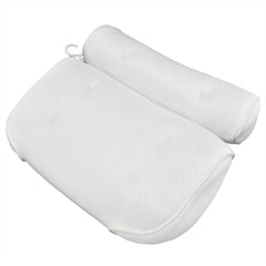 Mesh Bathroom Pillow Soft Comfortable Suction Cup Pillow Bath Tub Pillow for Shower Room