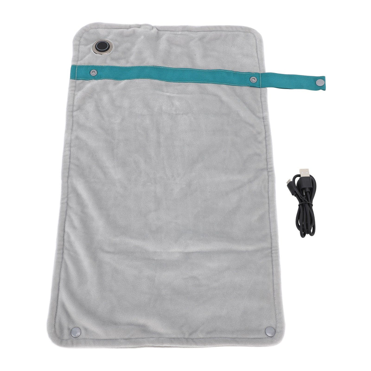 USB Heated Blanket with Temperature Control Mutipurpose Electric Heated Throw Warm Cozy Knee Heating Blanket Home Office Silv