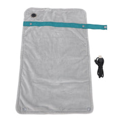USB Heated Blanket with Temperature Control Mutipurpose Electric Heated Throw Warm Cozy Knee Heating Blanket Home Office Silv