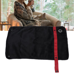 USB Heated Blanket with Temperature Control Mutipurpose Electric Heated Throw Warm Cozy Knee Heating Blanket Home Office Blac