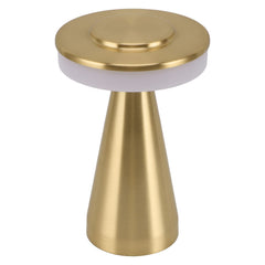 Portable LED Bedside Night Light 3 Color Temperature top Touch control Rechargeable Battery Bedside Lamp Gold