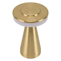 Portable LED Bedside Night Light 3 Color Temperature top Touch control Rechargeable Battery Bedside Lamp Gold