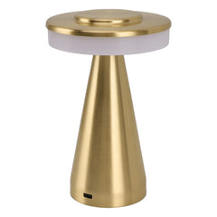 Portable LED Bedside Night Light 3 Color Temperature top Touch control Rechargeable Battery Bedside Lamp Gold