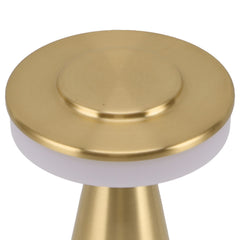 Portable LED Bedside Night Light 3 Color Temperature top Touch control Rechargeable Battery Bedside Lamp Gold