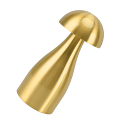 Metal Mushroom Table Lamp Dimmable Mushroom Decor Night Light Cordless Rechargeable Bedside Lamp for Children Nursing Bar Gol